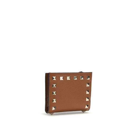 Valentino Garavani Brown Lamb Ovis Aries Aries Wallet - ClickThatClicks 