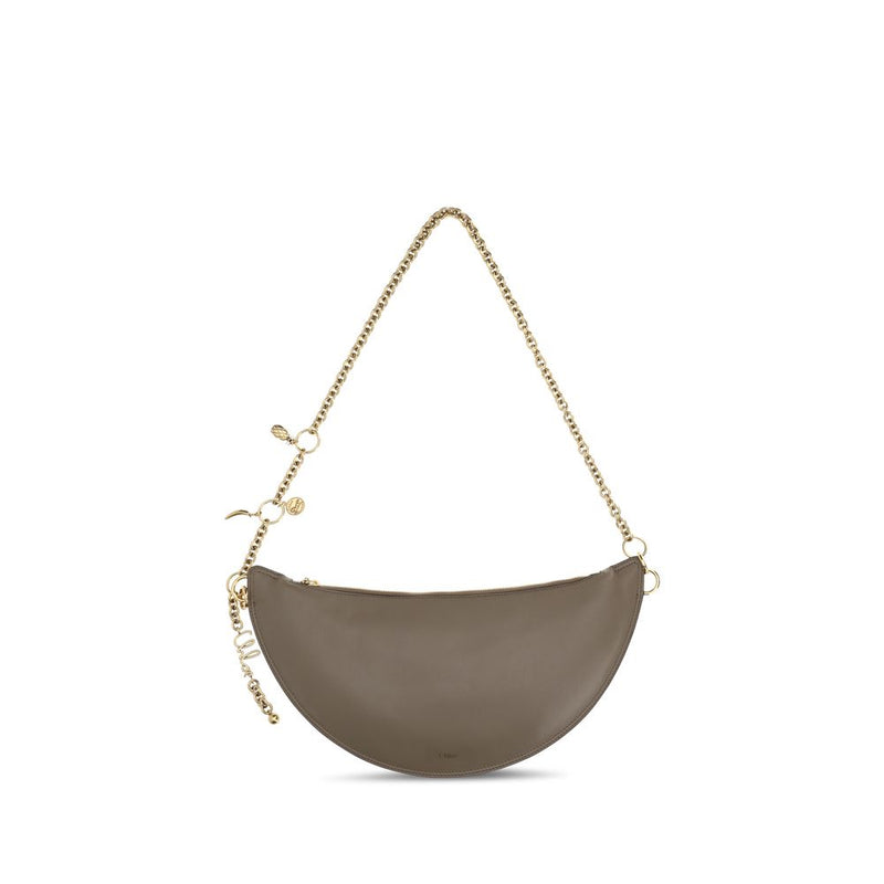 Chloé Gray Calf Leather Bos Taurus Shoulder Bag - ClickThatClicks 