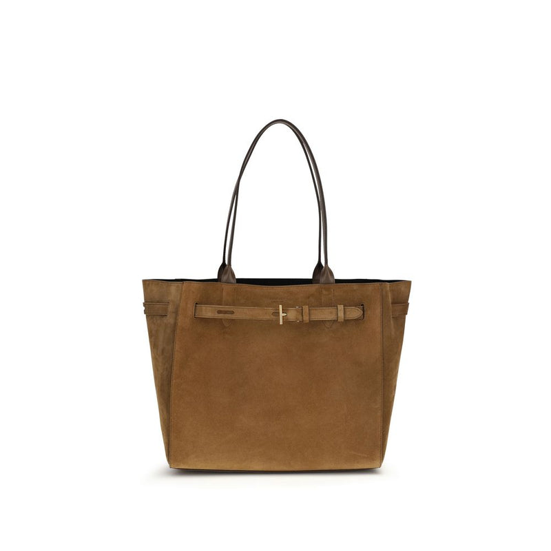 Tom Ford Brown Calf Leather Bos Taurus Shoulder Bag - ClickThatClicks 