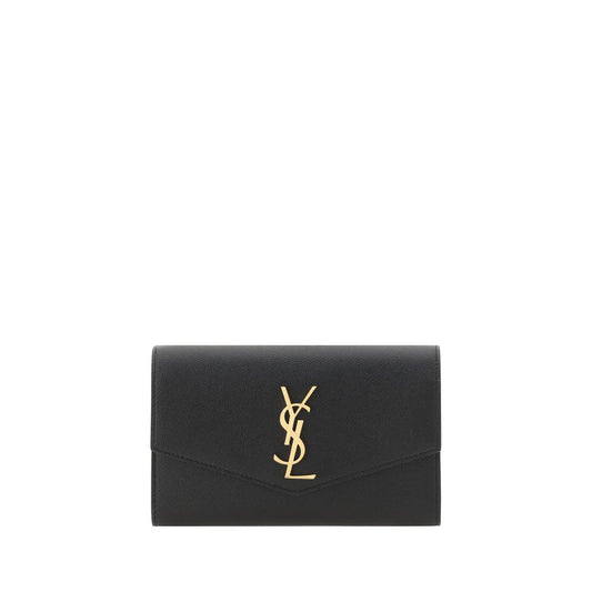 Saint Laurent Black Calf Leather Bos Taurus Shoulder Bag - ClickThatClicks 