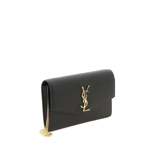 Saint Laurent Black Calf Leather Bos Taurus Shoulder Bag - ClickThatClicks 
