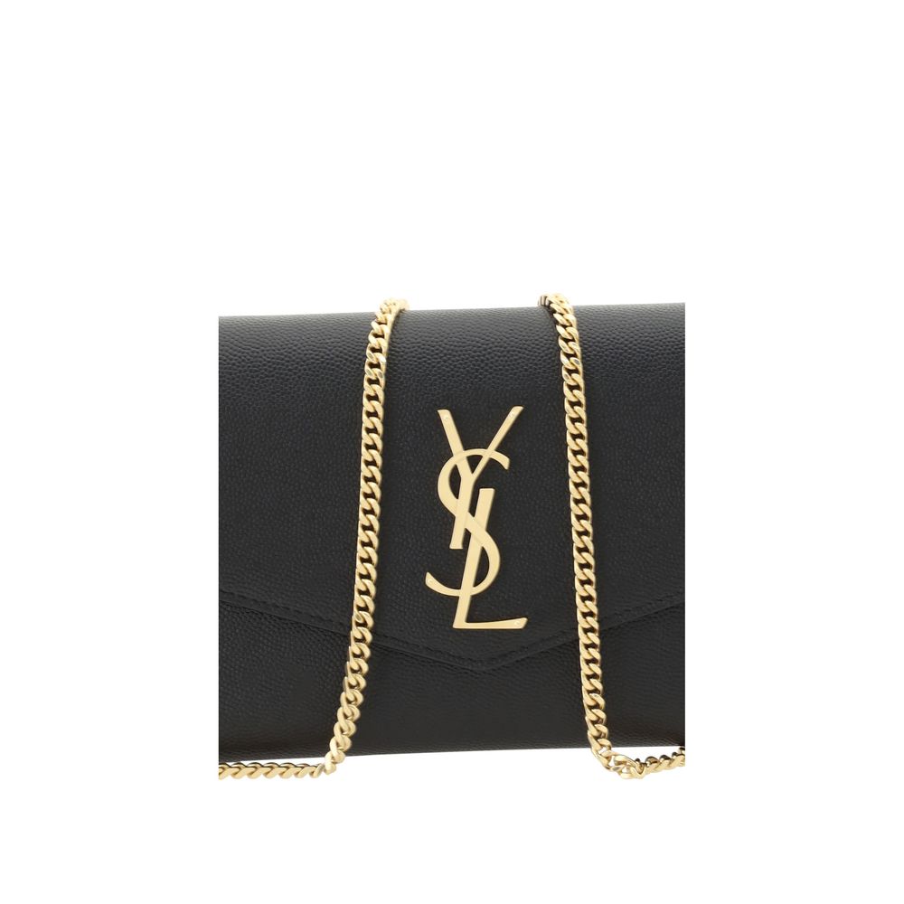 Saint Laurent Black Calf Leather Bos Taurus Shoulder Bag - ClickThatClicks 