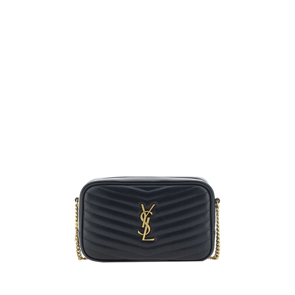 Saint Laurent Black Calf Leather Bos Taurus Shoulder Bag - ClickThatClicks 