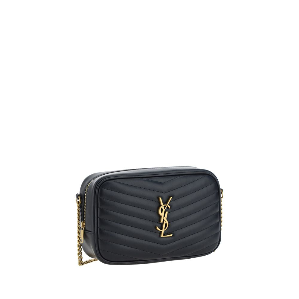 Saint Laurent Black Calf Leather Bos Taurus Shoulder Bag - ClickThatClicks 