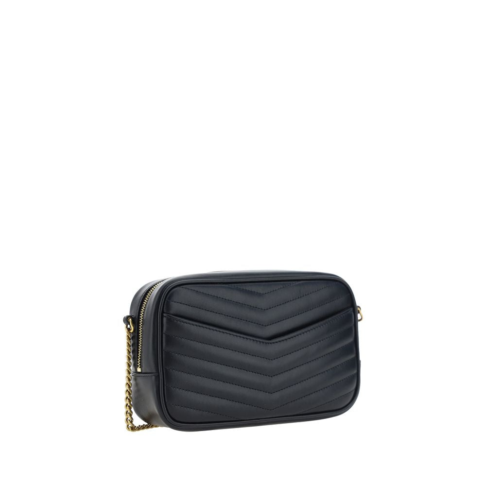 Saint Laurent Black Calf Leather Bos Taurus Shoulder Bag - ClickThatClicks 