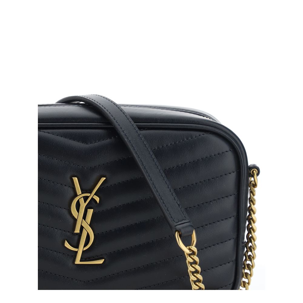 Saint Laurent Black Calf Leather Bos Taurus Shoulder Bag - ClickThatClicks 