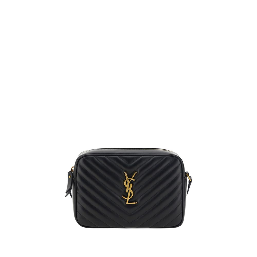 Saint Laurent Black Calf Leather Bos Taurus Shoulder Bag - ClickThatClicks 