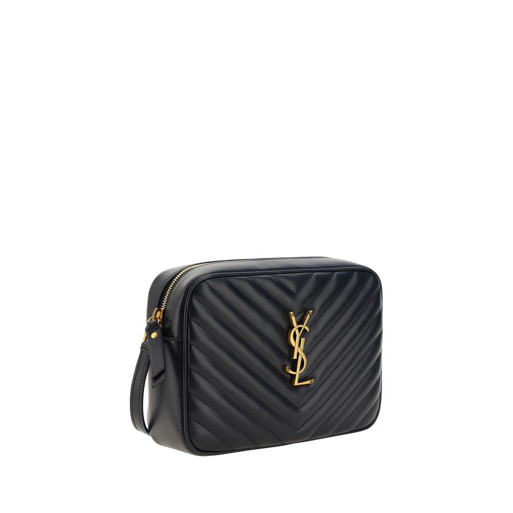 Saint Laurent Black Calf Leather Bos Taurus Shoulder Bag - ClickThatClicks 