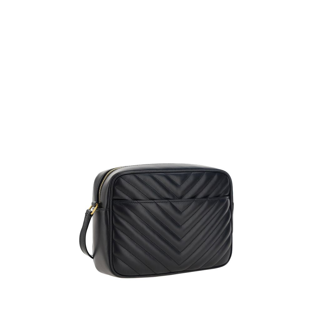 Saint Laurent Black Calf Leather Bos Taurus Shoulder Bag - ClickThatClicks 