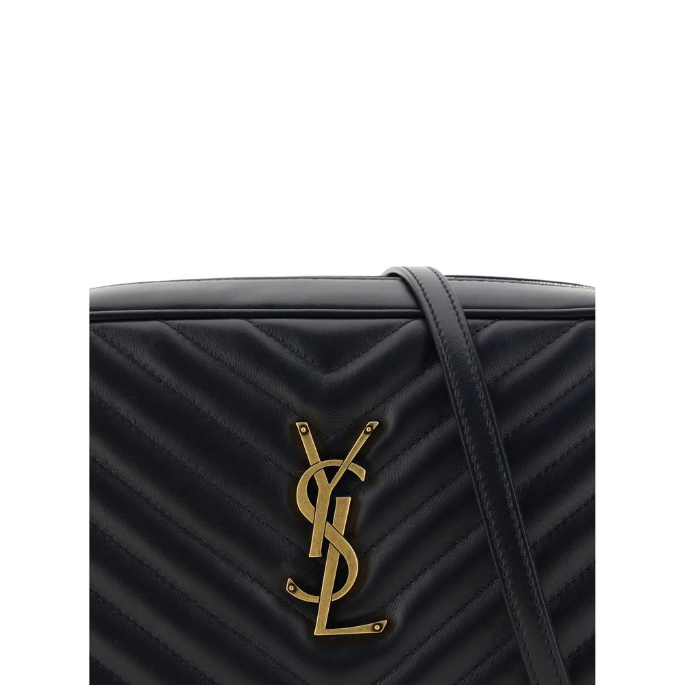 Saint Laurent Black Calf Leather Bos Taurus Shoulder Bag - ClickThatClicks 