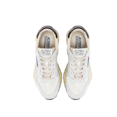 Autry White Fabric Athletic Sneakers - ClickThatClicks 