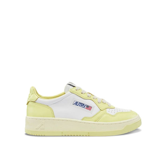 Autry White Leather Low Top Sneakers - ClickThatClicks 