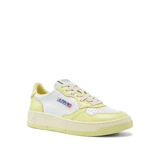 Autry White Leather Low Top Sneakers - ClickThatClicks 