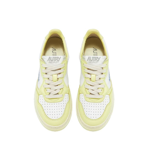 Autry White Leather Low Top Sneakers - ClickThatClicks 