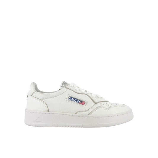 Autry White Leather Low Top Sneakers - ClickThatClicks 