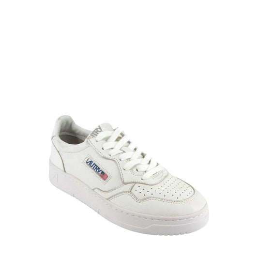 Autry White Leather Low Top Sneakers - ClickThatClicks 