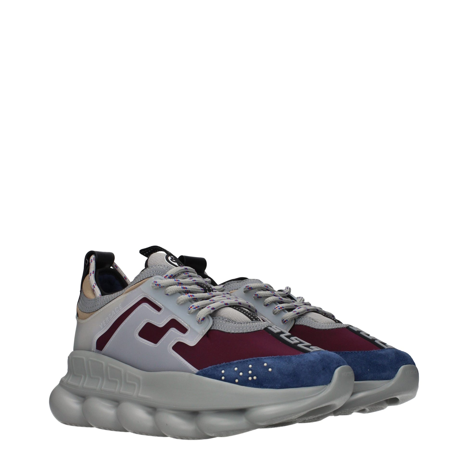 Versace Multicolor Fabric Chunky Sneakers - ClickThatClicks 