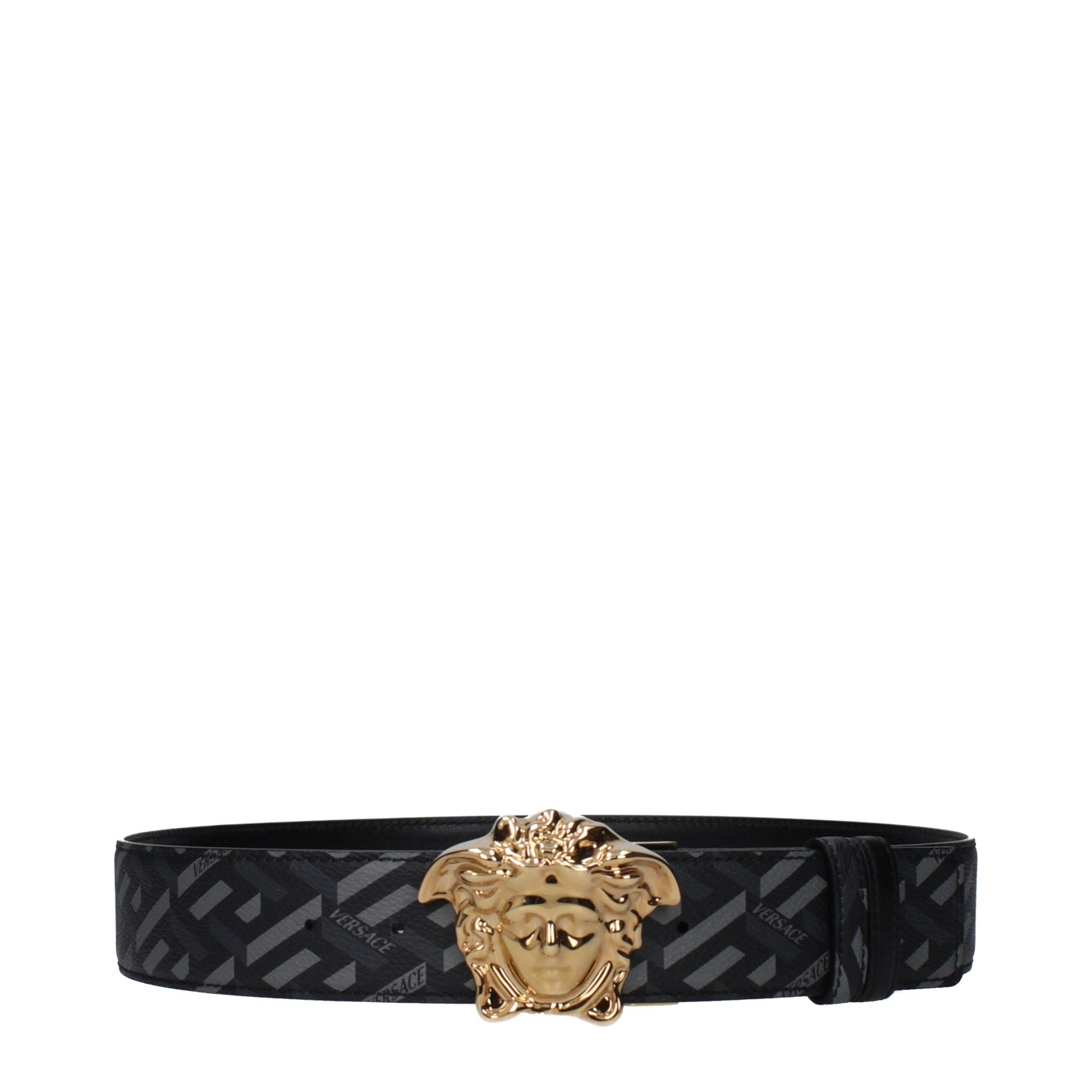 Versace Gray Polyester Regular Belt - ClickThatClicks 