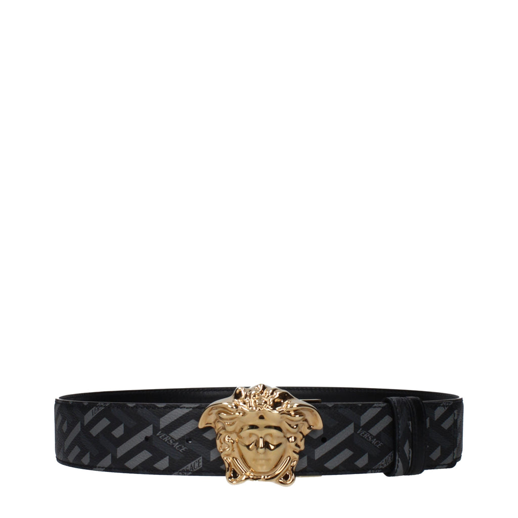 Versace Gray Polyester Regular Belt - ClickThatClicks 