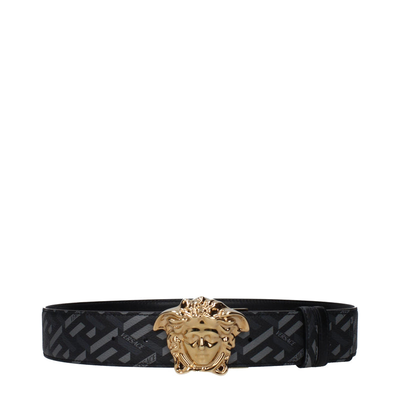 Versace Gray Polyester Regular Belt - ClickThatClicks 