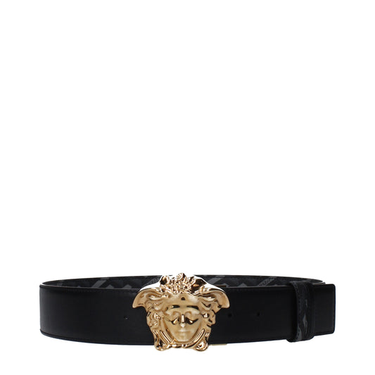 Versace Gray Polyester Regular Belt - ClickThatClicks 
