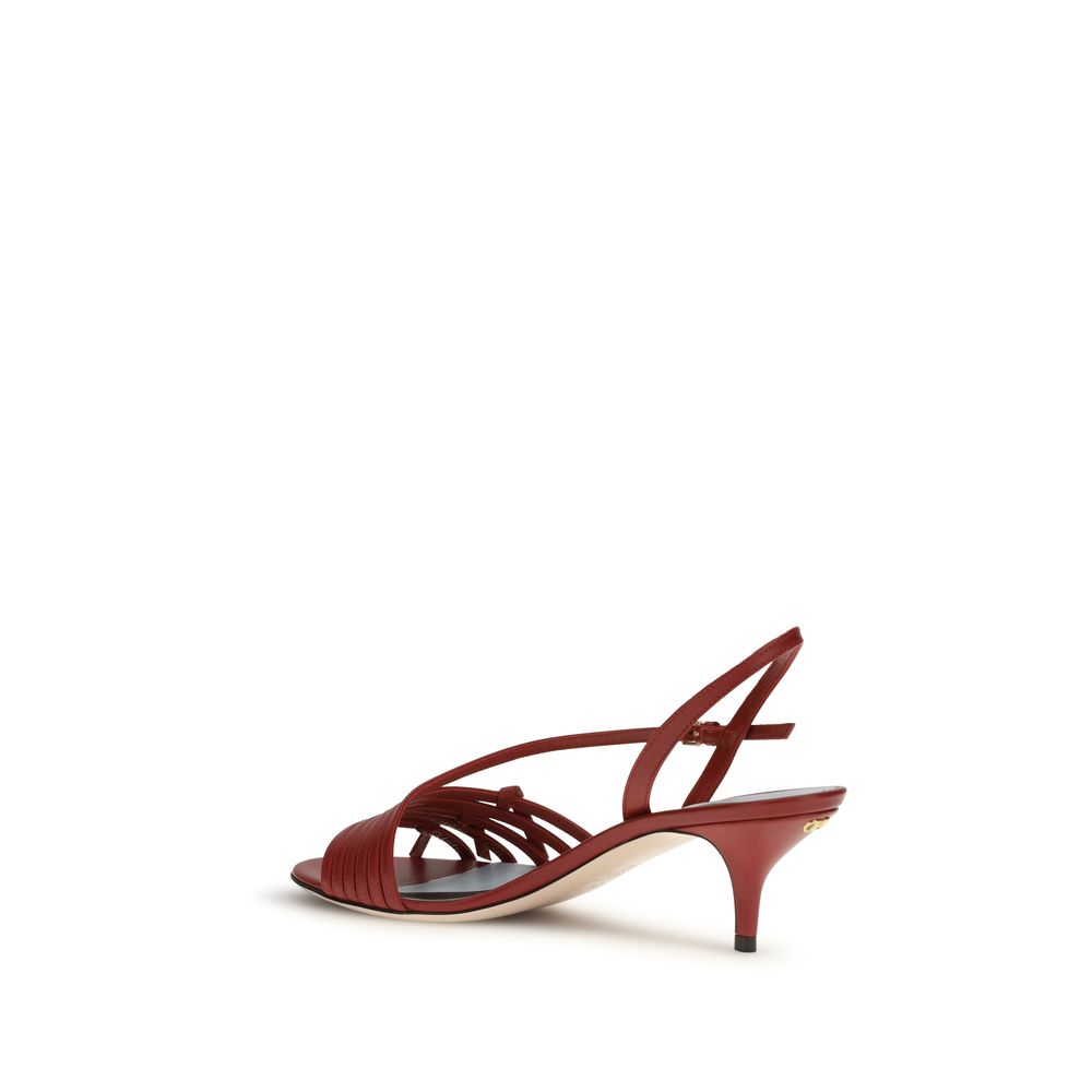 Valentino Garavani Multicolor Goatskin Strap-On Sandals - ClickThatClicks 