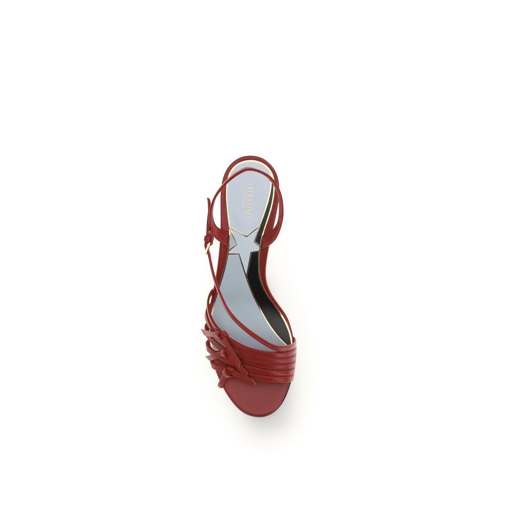 Valentino Garavani Multicolor Goatskin Strap-On Sandals - ClickThatClicks 