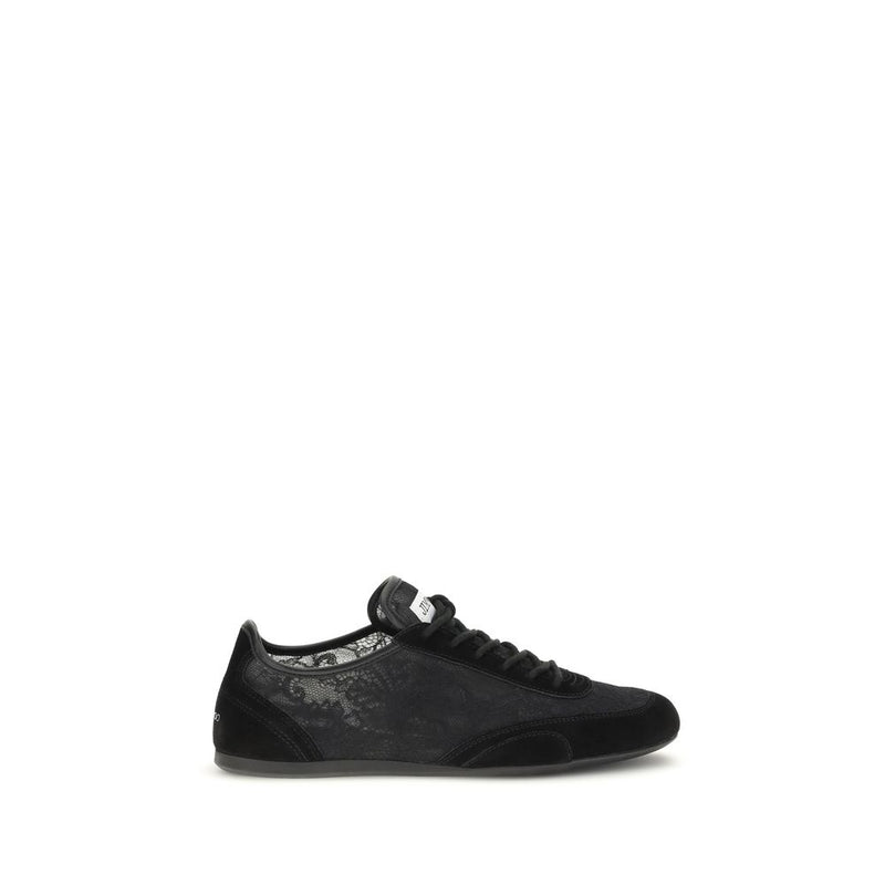 Jimmy Choo Black Calf Leather Bos Taurus Athletic Sneakers - ClickThatClicks 