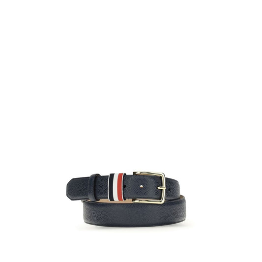 Thom Browne Blue Calf Leather Bos Taurus Regular Belt - ClickThatClicks 