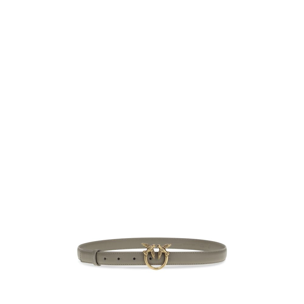 PINKO Brown Calf Leather Bos Taurus Regular Belt - ClickThatClicks 