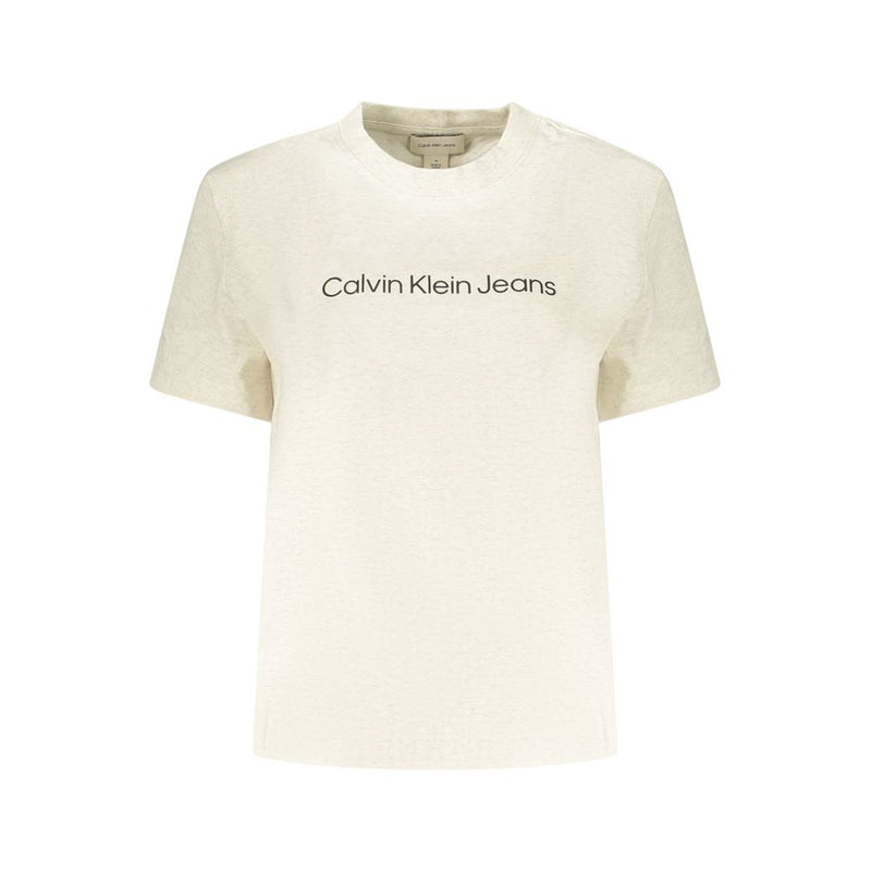 Calvin Klein Beige Cotton Women T-Shirt