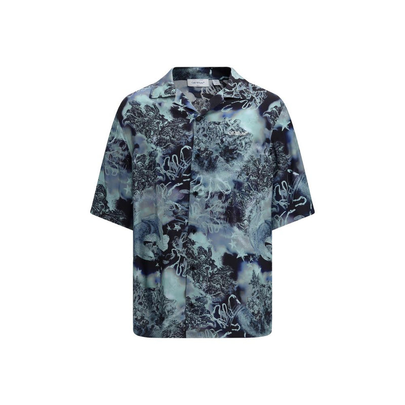 Off-White Multicolor Viscose Pattern Shirt