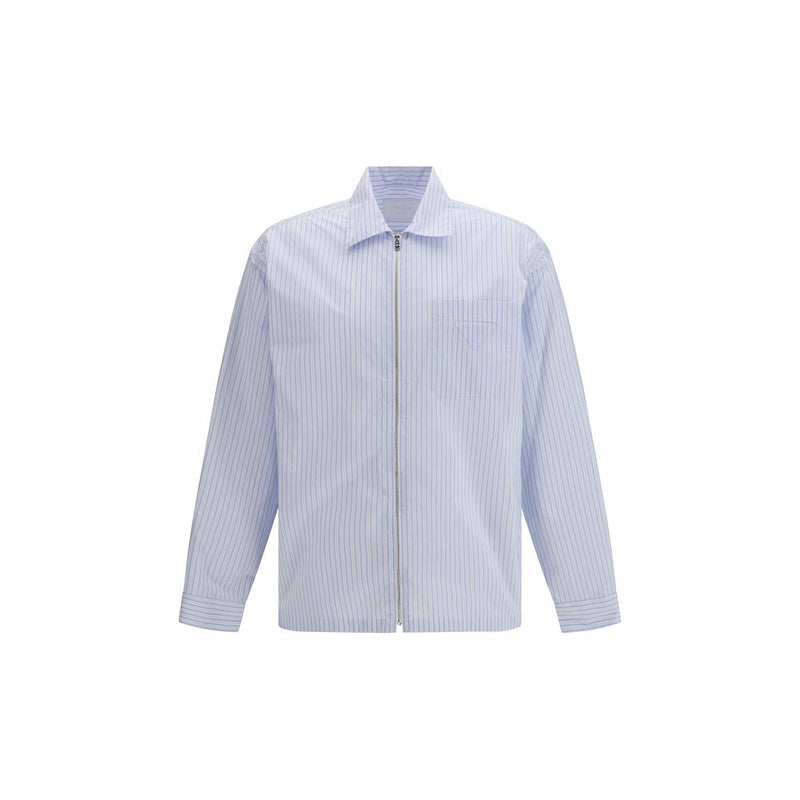 Prada Blue Polyamide Pattern Shirt - ClickThatClicks 
