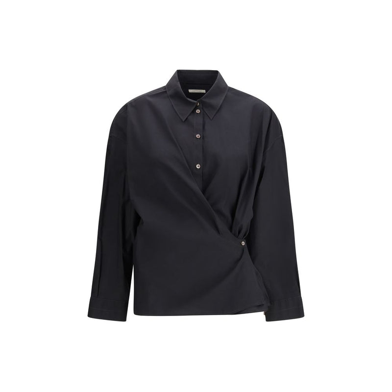 Lemaire Black Cotton Dress Shirt