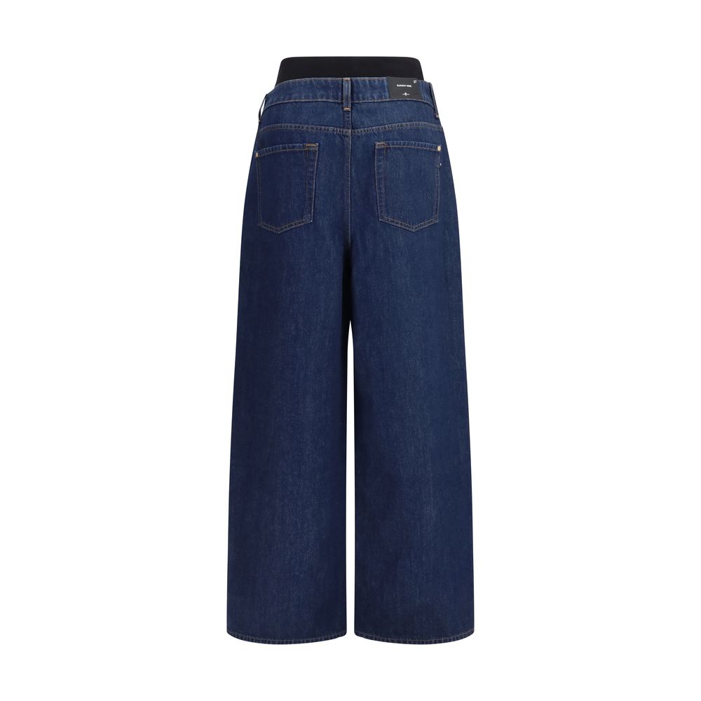 7FOR Blue Cotton Relaxed Fit Jeans - ClickThatClicks 