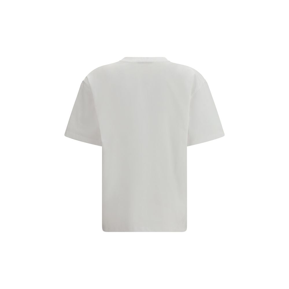 Ganni White Cotton T-Shirt - ClickThatClicks 