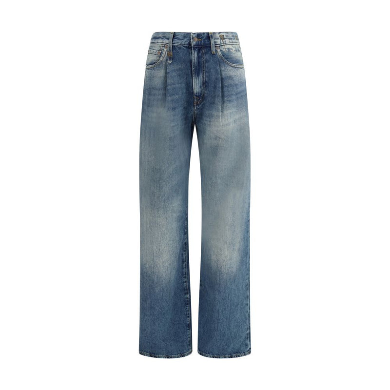R13 Blue Cotton Jeans Denim - ClickThatClicks 