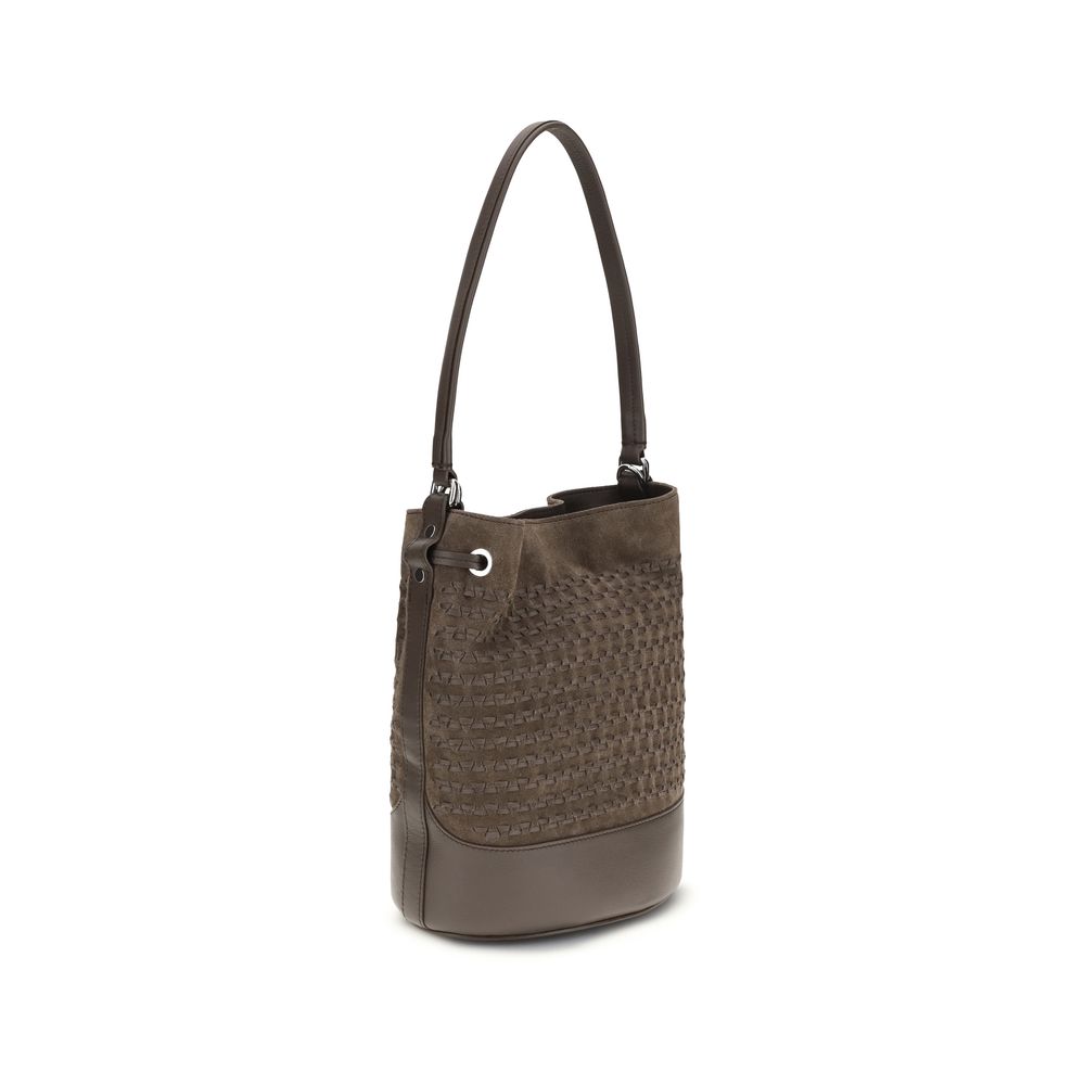 Zanellato Brown Calf Leather Bos Taurus Backet Bag - ClickThatClicks 