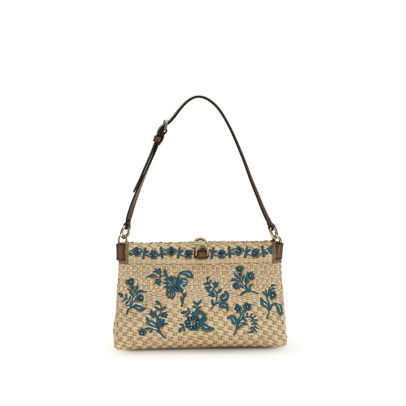 Etro Beige Viscose Shoulder Bag - ClickThatClicks 