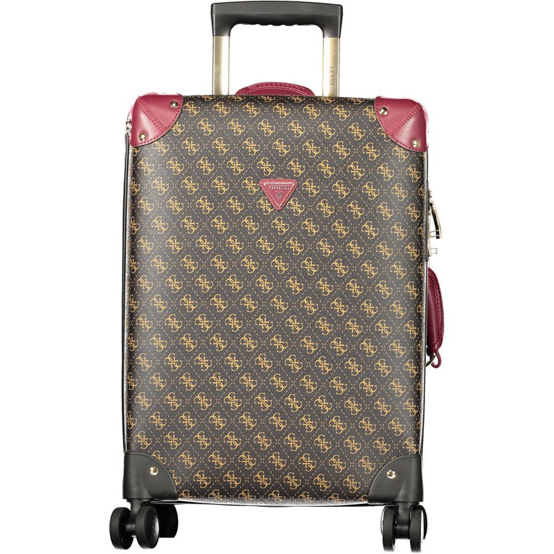 Guess Jeans Marrone Poliuretano Women's Travel Trolley