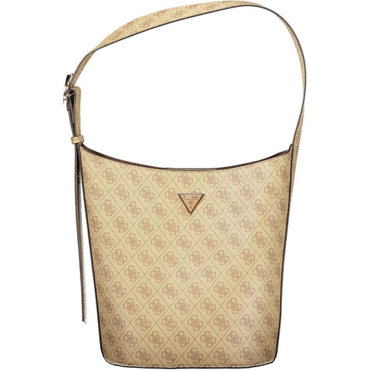 Guess Jeans Beige Polyurethane Women Handbag - ClickThatClicks 
