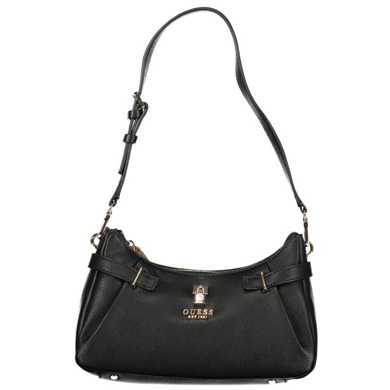 Guess Jeans Black Polyurethane Women Handbag - ClickThatClicks 