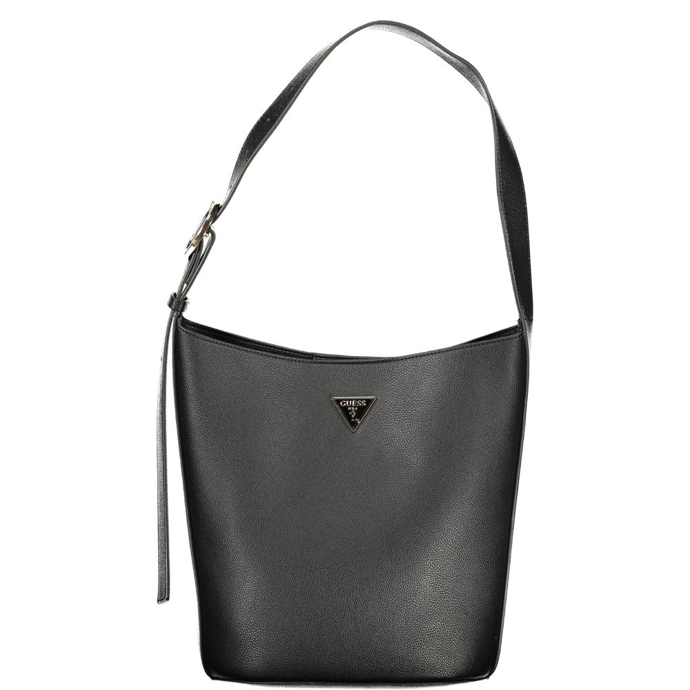 Guess Jeans Black Polyurethane Women Handbag - ClickThatClicks 