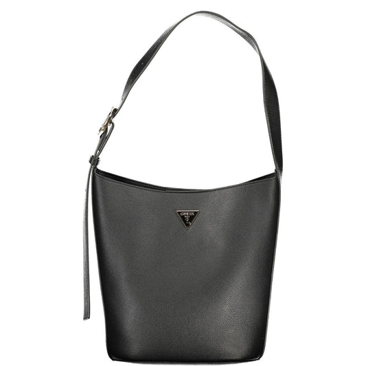 Guess Jeans Black Polyurethane Women Handbag - ClickThatClicks 