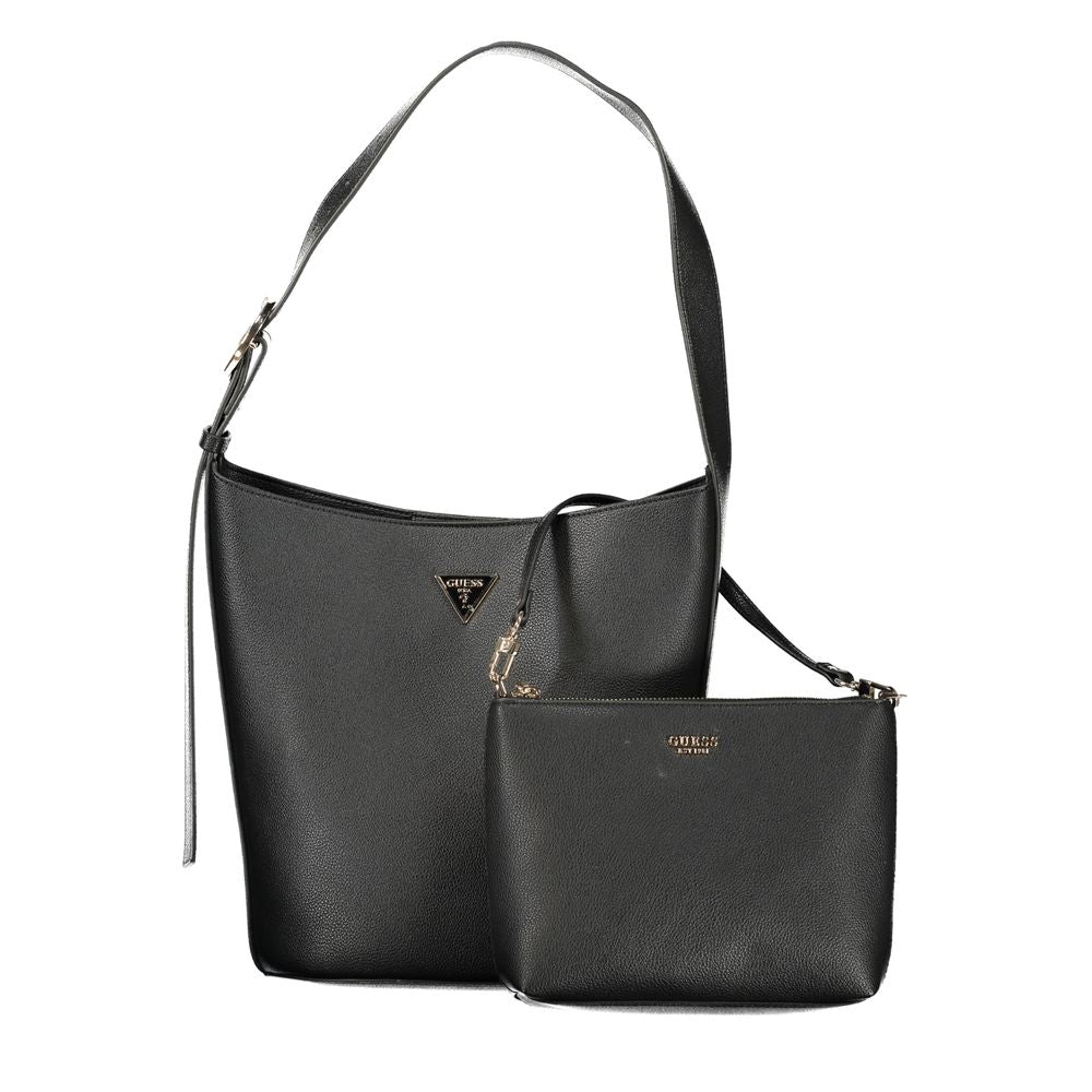 Guess Jeans Black Polyurethane Women Handbag - ClickThatClicks 