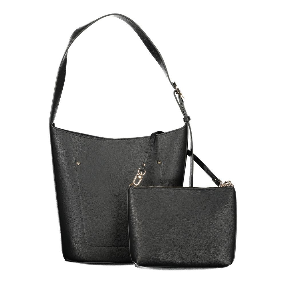 Guess Jeans Black Polyurethane Women Handbag - ClickThatClicks 