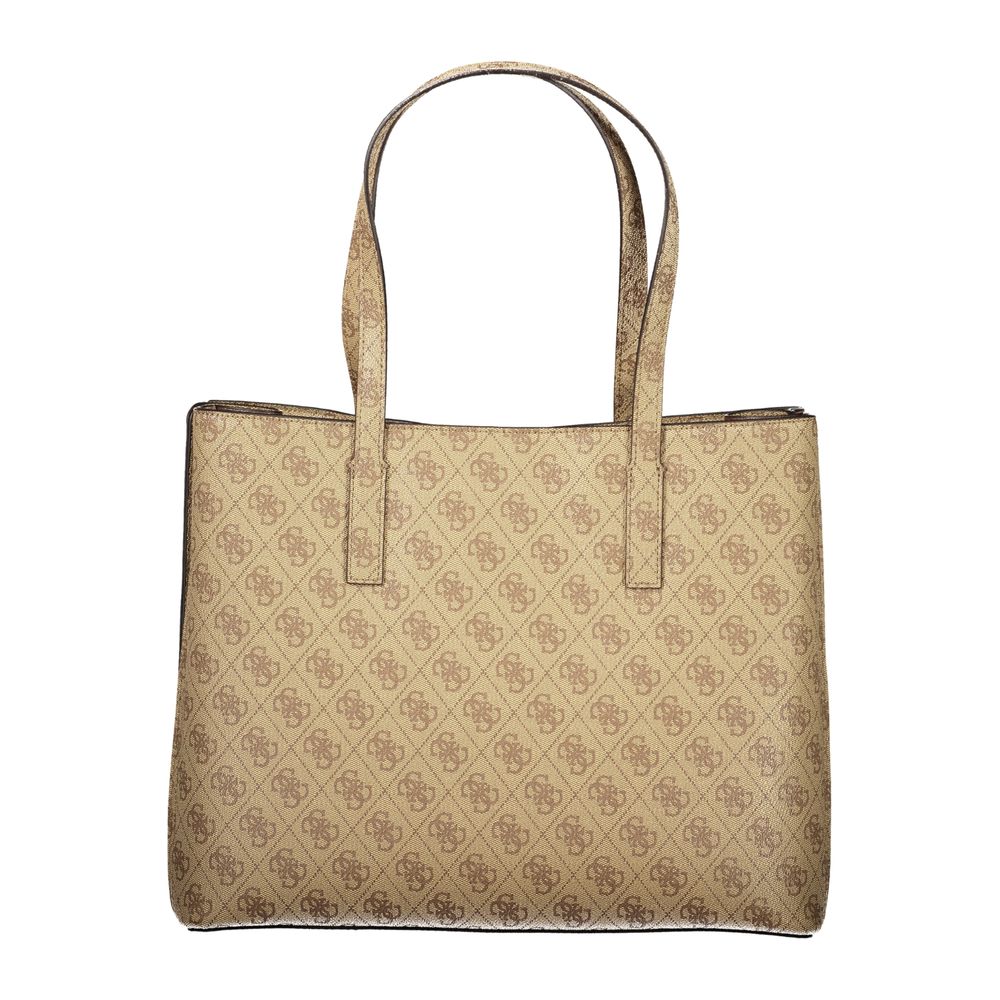 Guess Jeans Beige Polyurethane Women Handbag - ClickThatClicks 