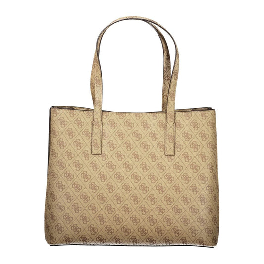 Guess Jeans Beige Polyurethane Women Handbag - ClickThatClicks 