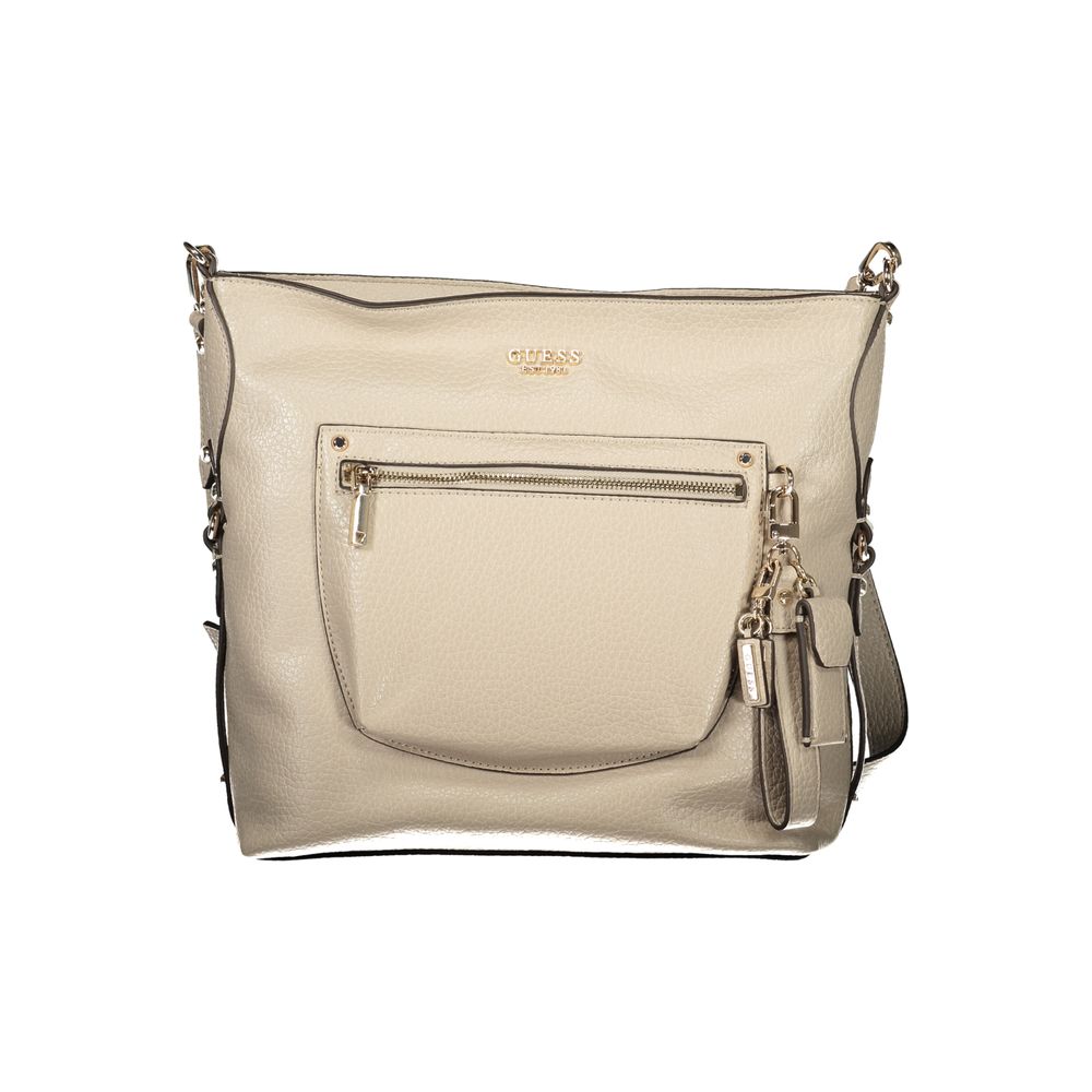 Guess Jeans Beige Polyurethane Women's Handbag - ClickThatClicks 