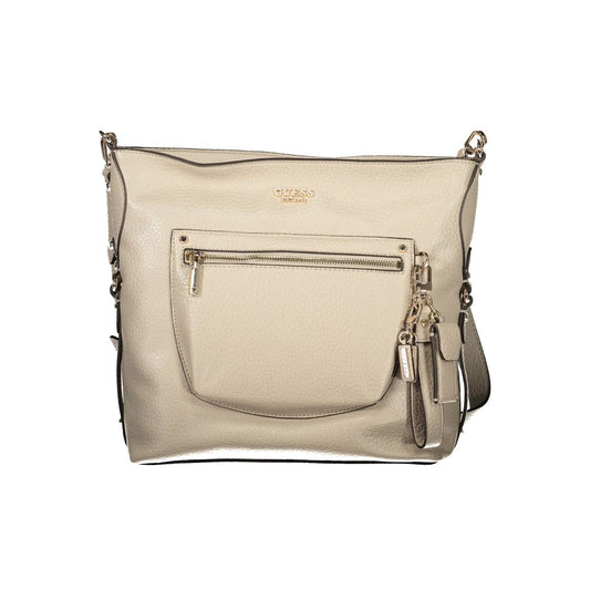 Guess Jeans Beige Polyurethane Women's Handbag - ClickThatClicks 